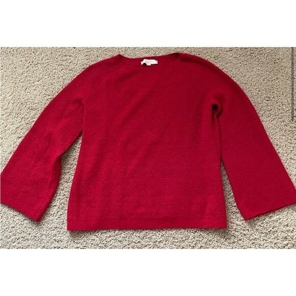 LOFT Small Red Acrylic Sweater - Picture 1 of 4